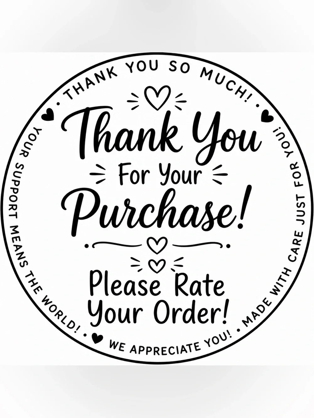 CUSTOM 2” Stickers, 100 of 1 Color, BUY NOW
